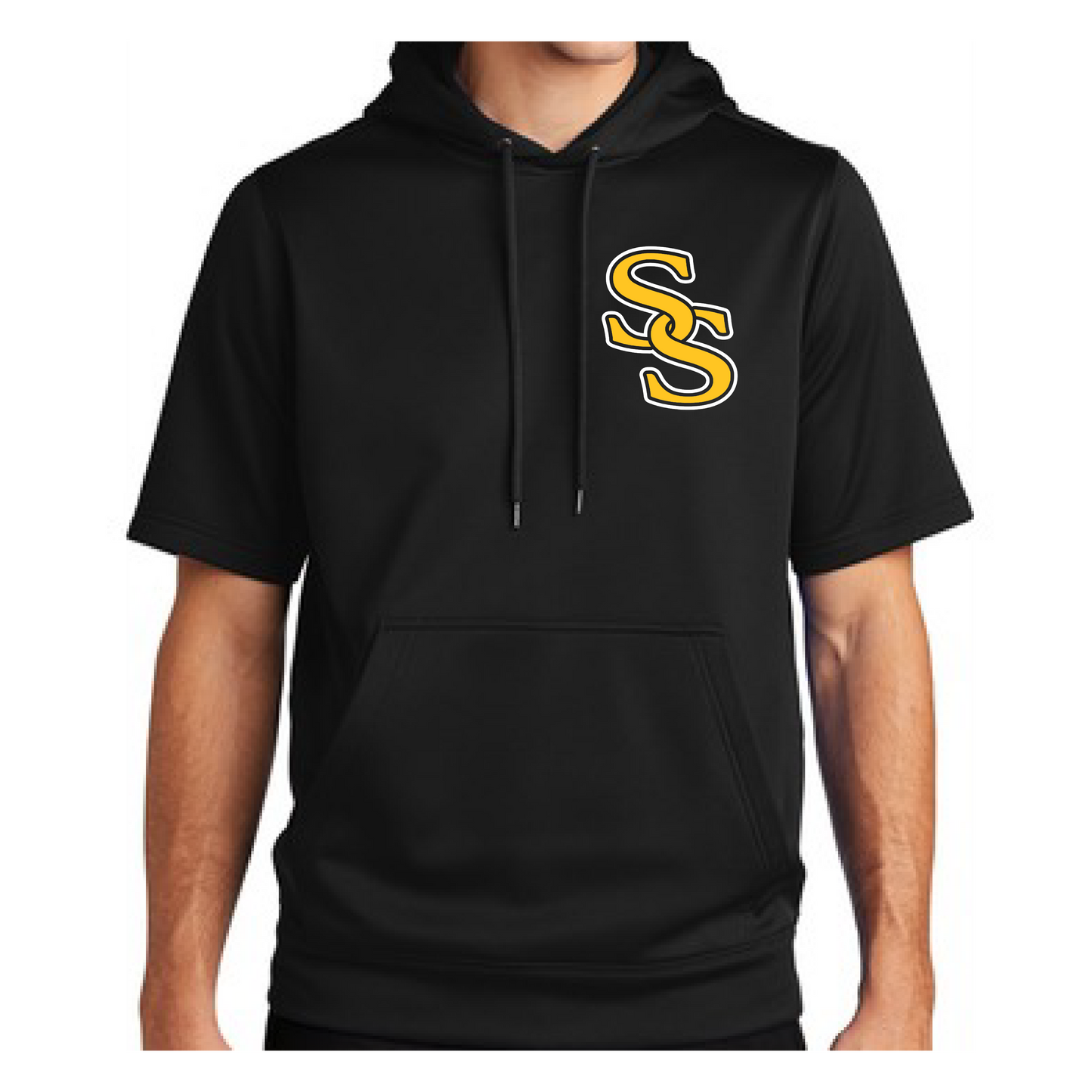 SS Embroidered Short Sleeve Hoodie