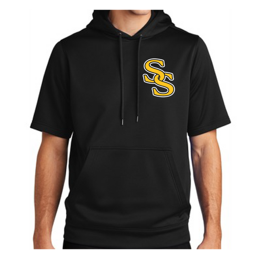 SS Embroidered Short Sleeve Hoodie