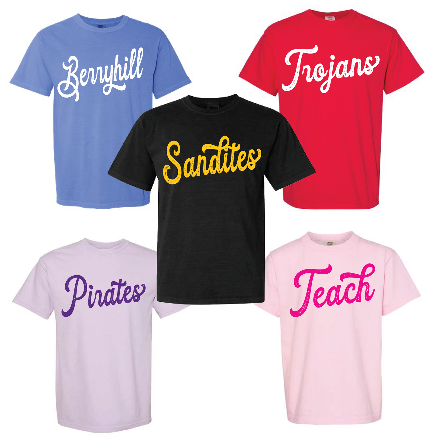 Custom Cursive Comfort Colors Tee