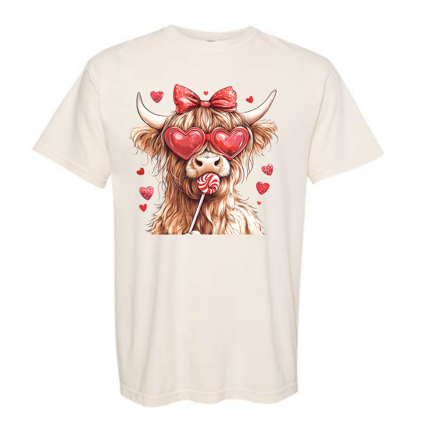 Highland Cow Valentine TEE OR SWEATSHIRT