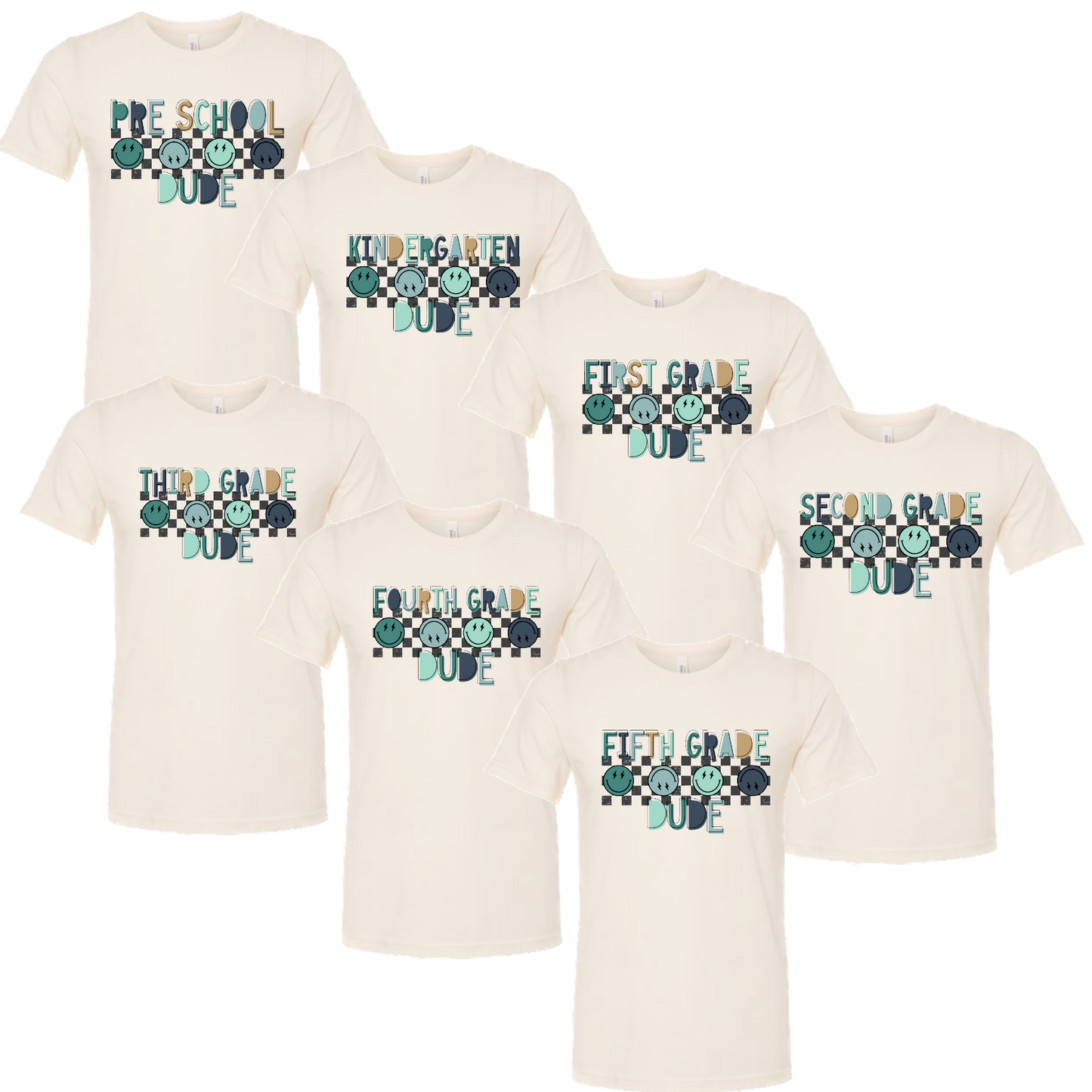 First Day School Dude Tees