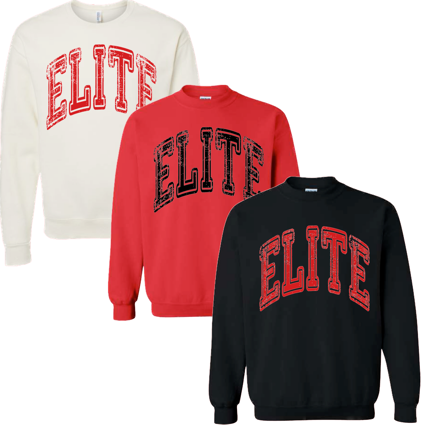 ELITE Distressed Logo Sweashirt