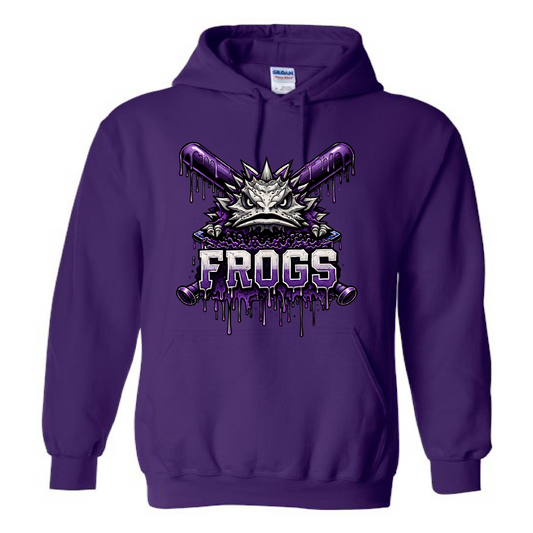 Frog Purple Drip Hoodie