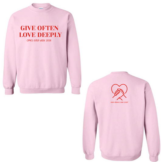 Gold Week Light Pink Sweatshirt