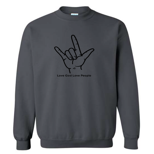 Charcoal Hand Sweatshirt