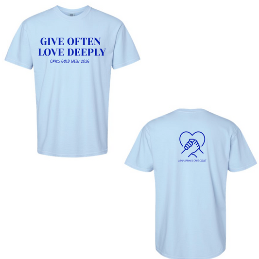 Gold Week Blue Comfort Colors Tee
