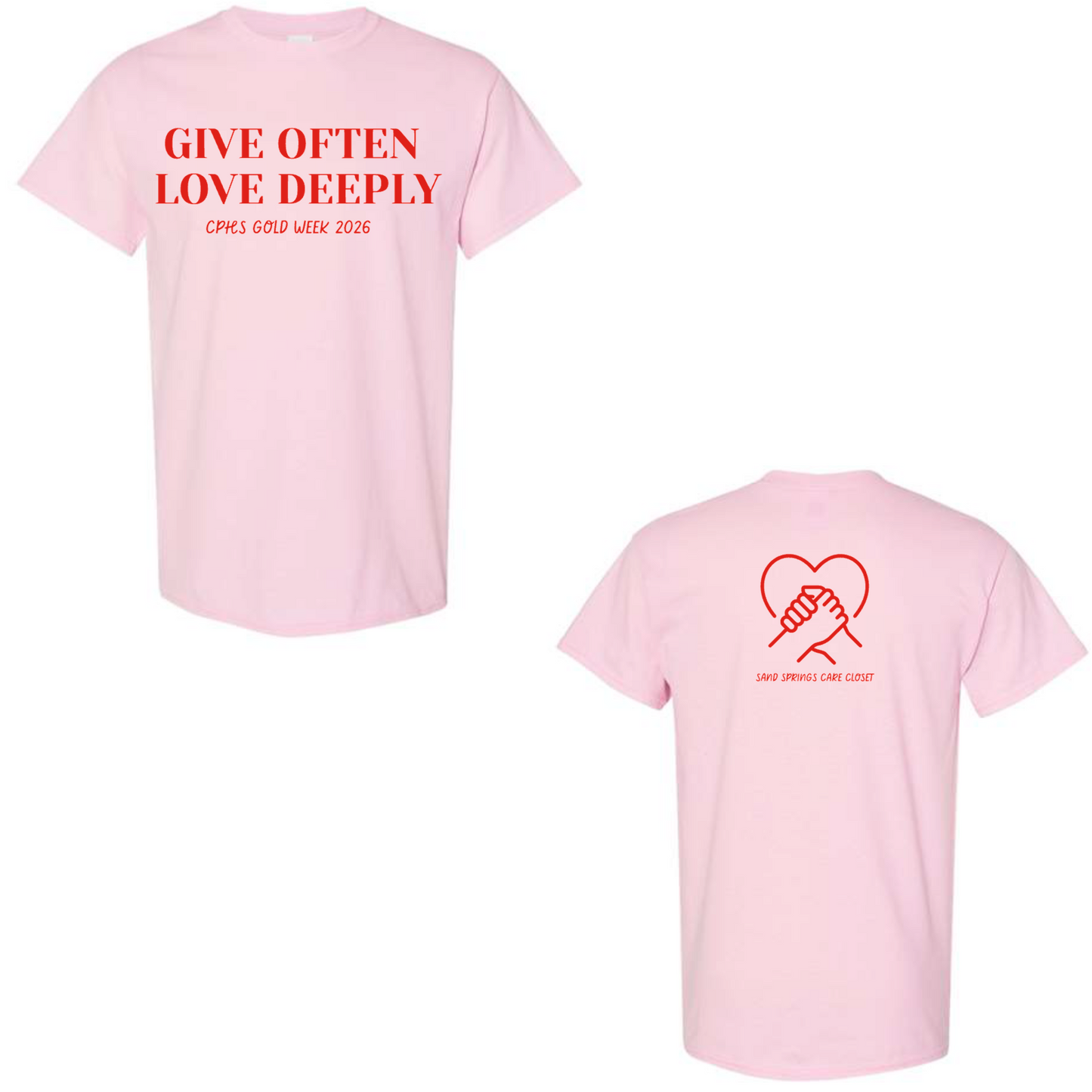 Gold Week Gildan Light Pink Tee