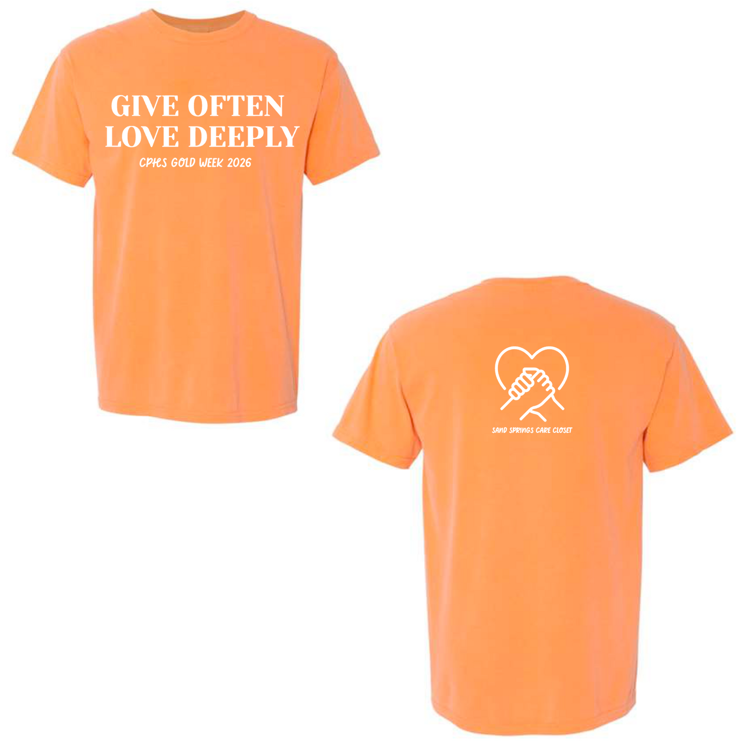 Gold Week Orange Comfort Colors Tee