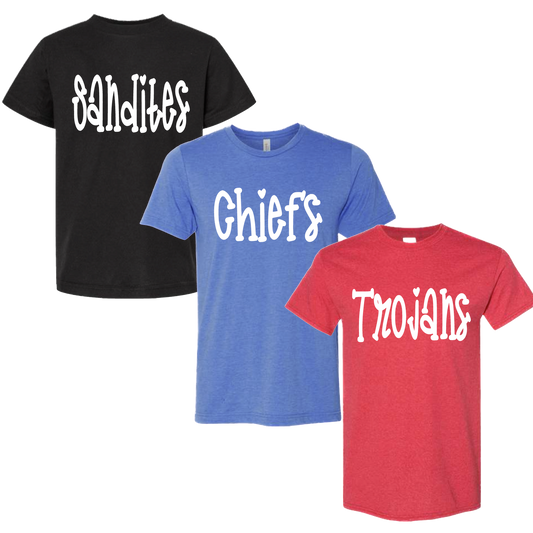 Custom Handwritten Font Tee