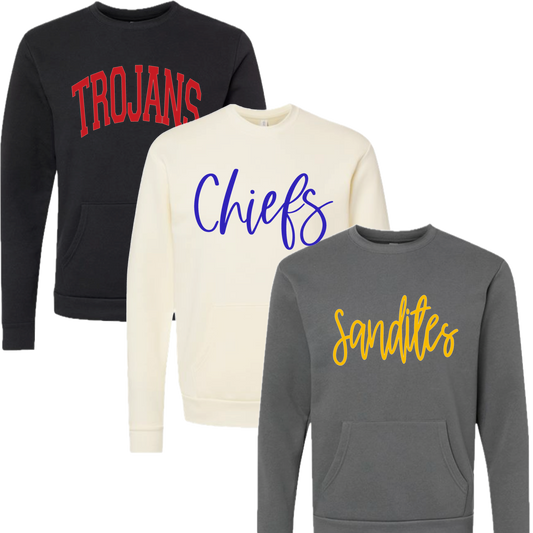 Custom Puff Pocket Sweatshirt