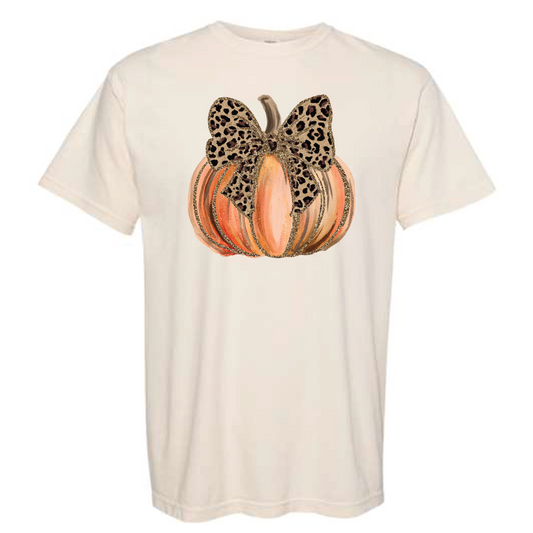 Leopard Bow Pumpkin