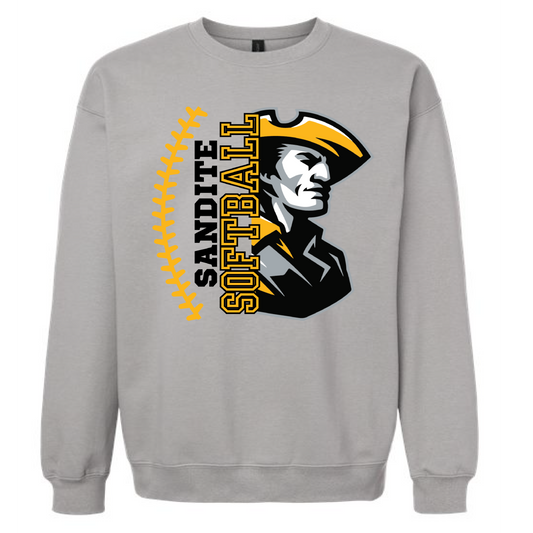 Sandite Softball Gray Sweatshirt