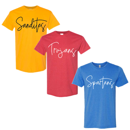 Custom YOUTH Script Tee