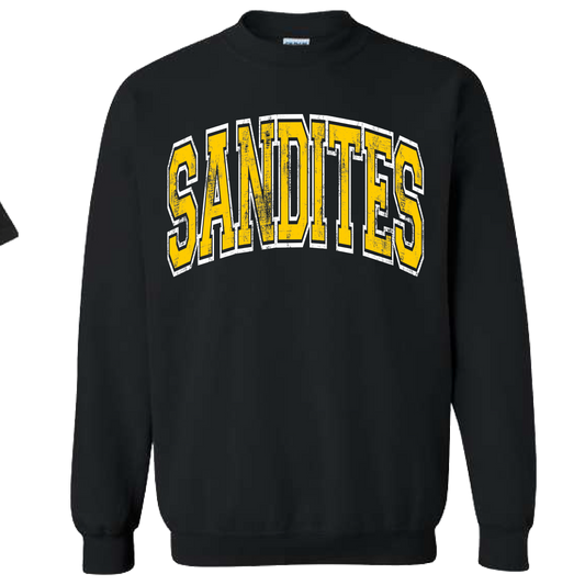 Sandites Grunge Letter Sweatshirt
