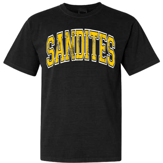 Sandites Grunge Letter Tee