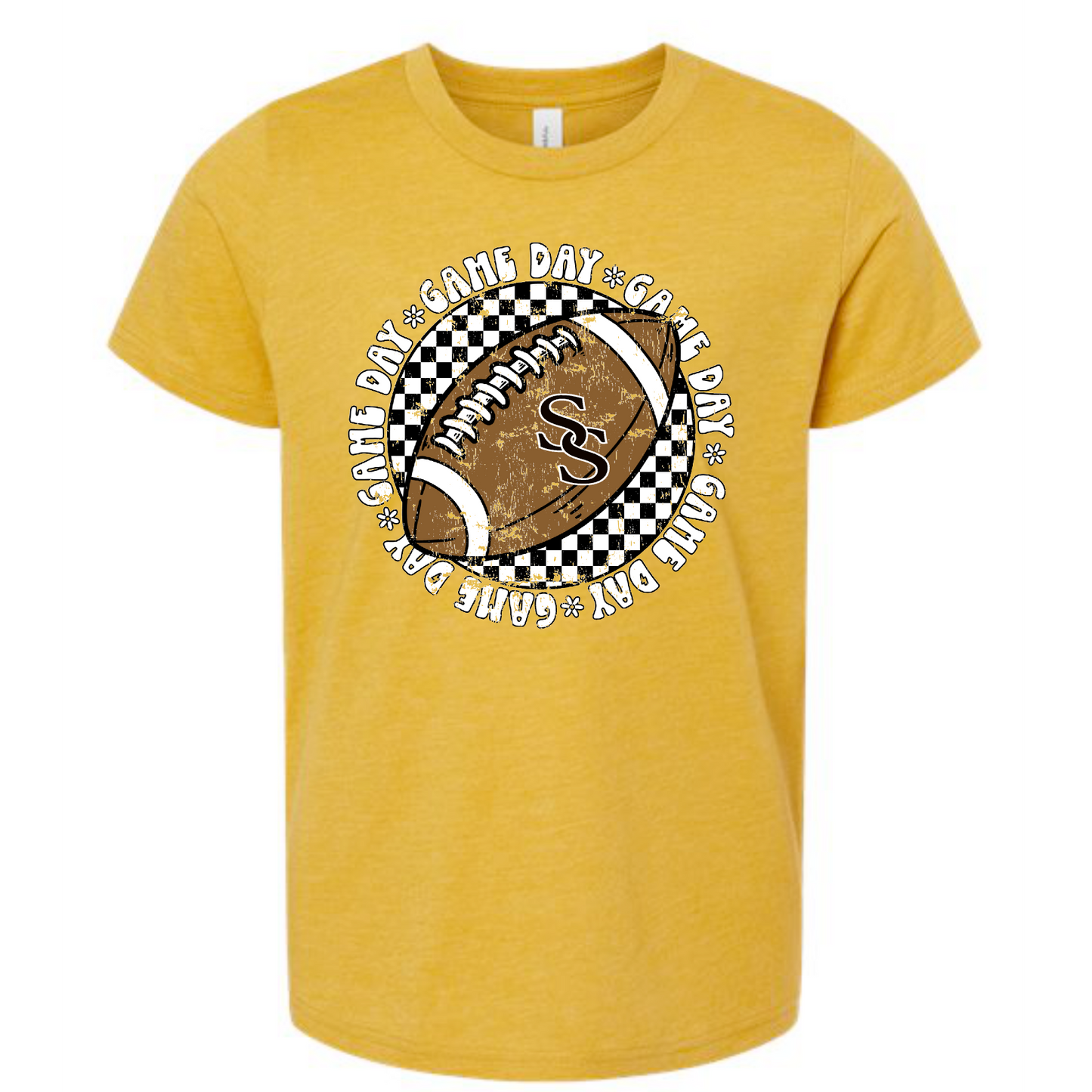 SS Game Day Checkered Tee