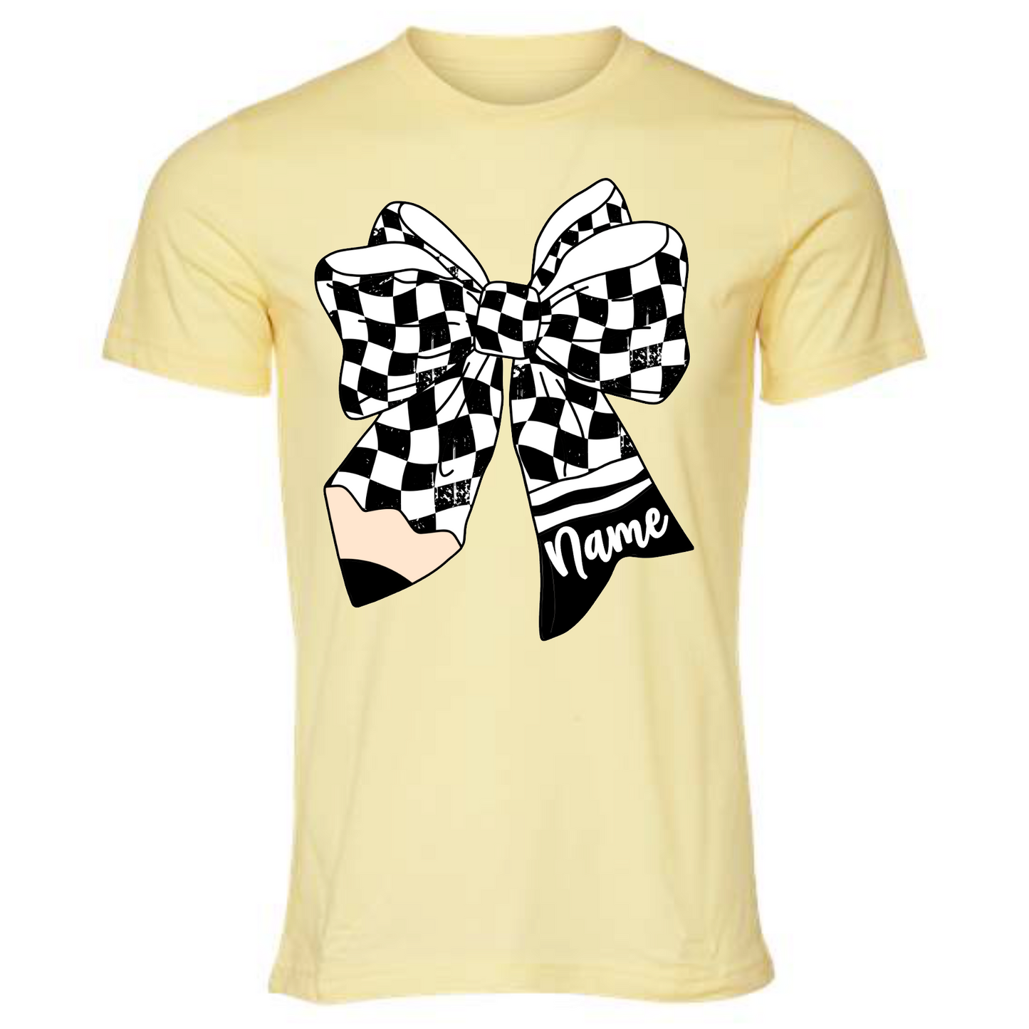Custom Teacher Bow Tee