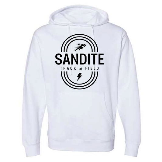 White Sandite Track & Field Hoodie