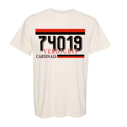 Verdigris Zip Code Tee