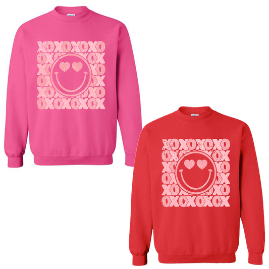 XOXO SMILEY SWEATSHIRT